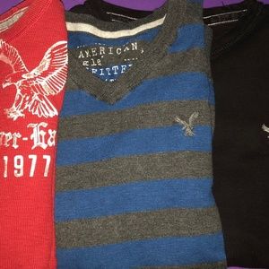 3 AMERICAN EAGLE SHIRTS
